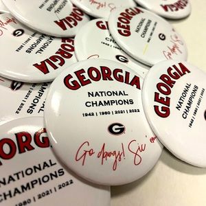 UGA buttons - Pack of 5
